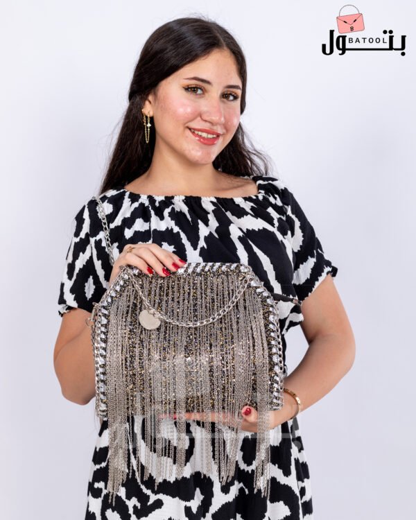 Large black and gold Batool bag - Image 3